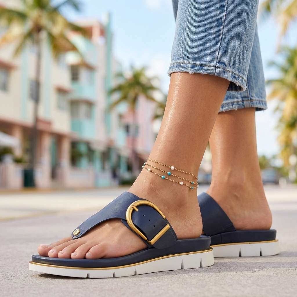 Women's Cushioned EVA Buckle Slides Corvine