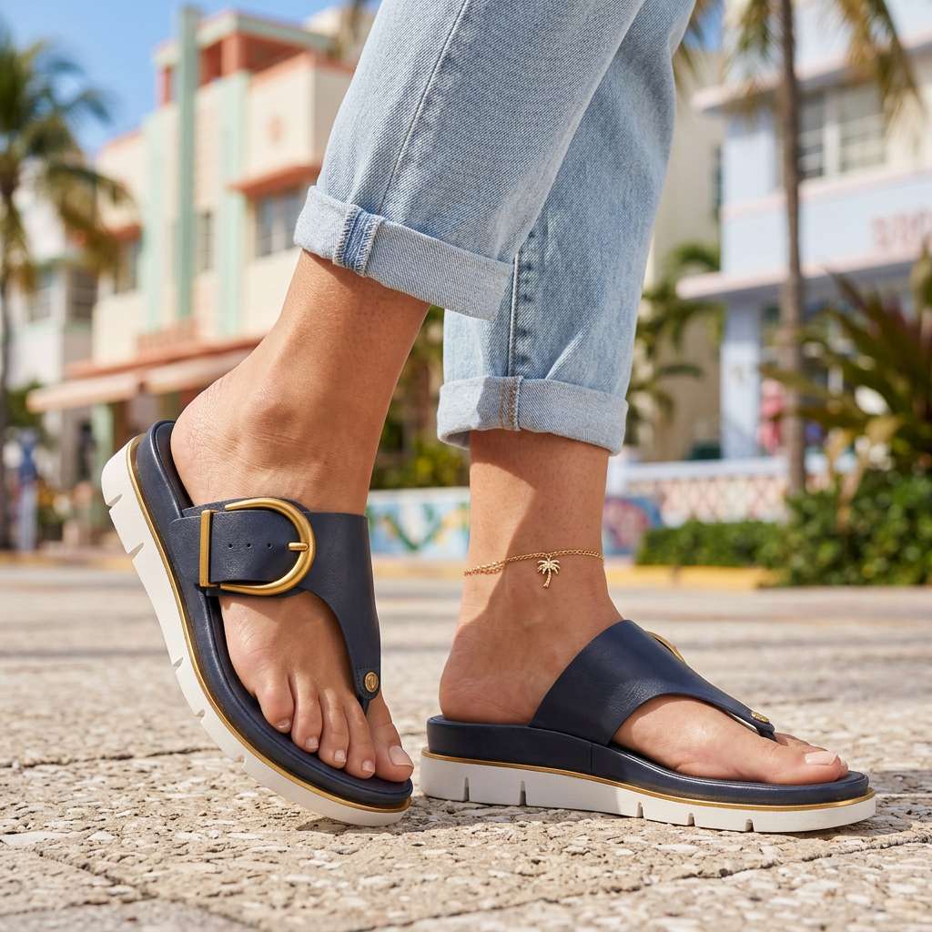 Women's Cushioned EVA Buckle Slides Corvine