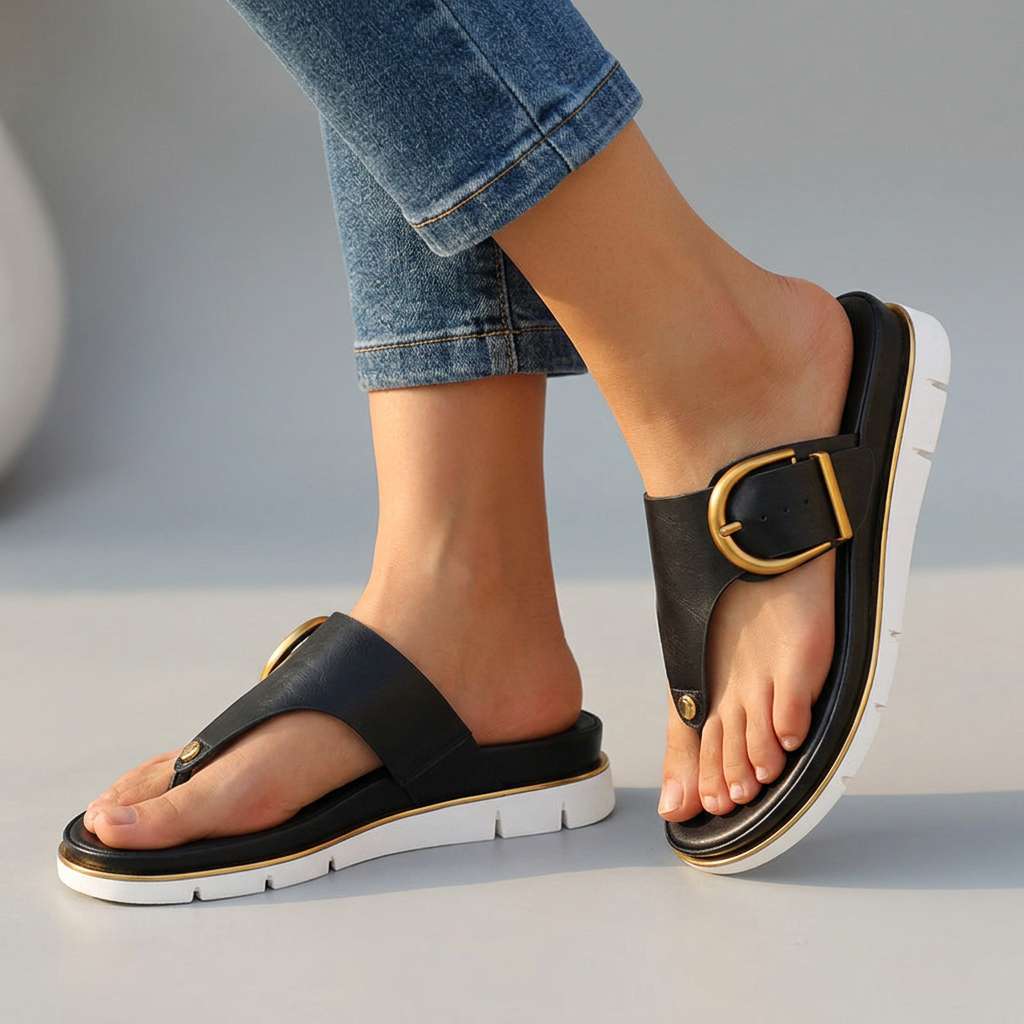 Women's Cushioned EVA Buckle Slides Corvine