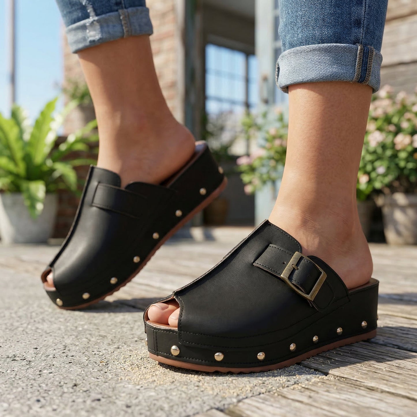 Women's Cushioned Platform Sandals Corvine