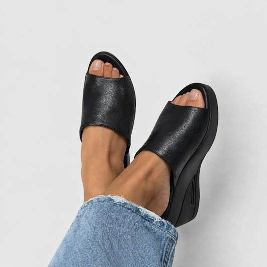 Women's Cushioned Slip-On Wedge Sandals Corvine