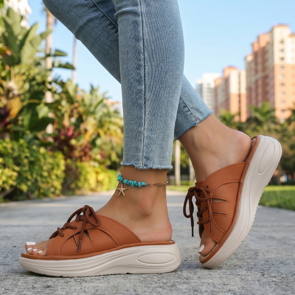 Women's Cushioned Strappy Sandals Corvine