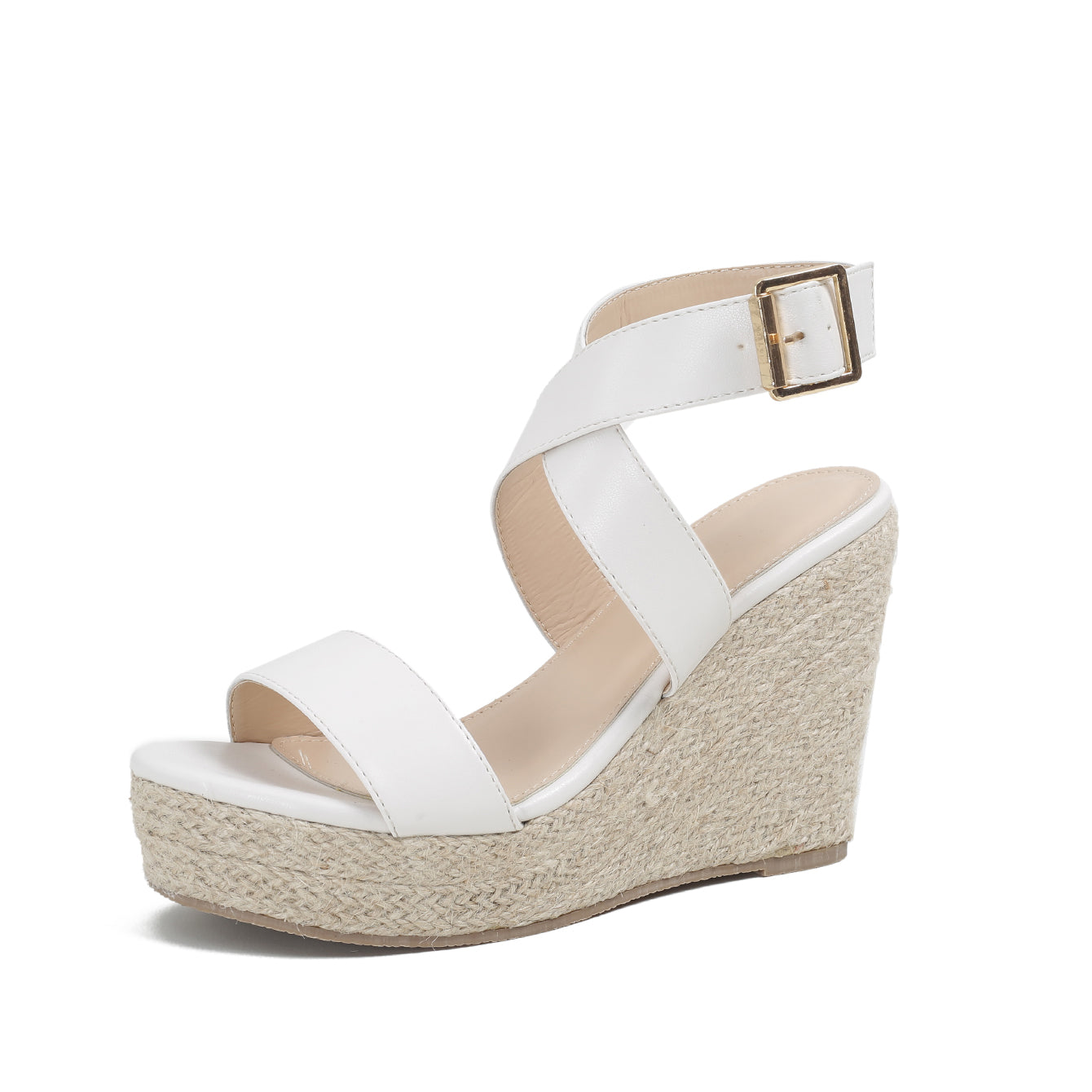 Women's Durable Canvas Espadrille Wedge Sandals Corvine