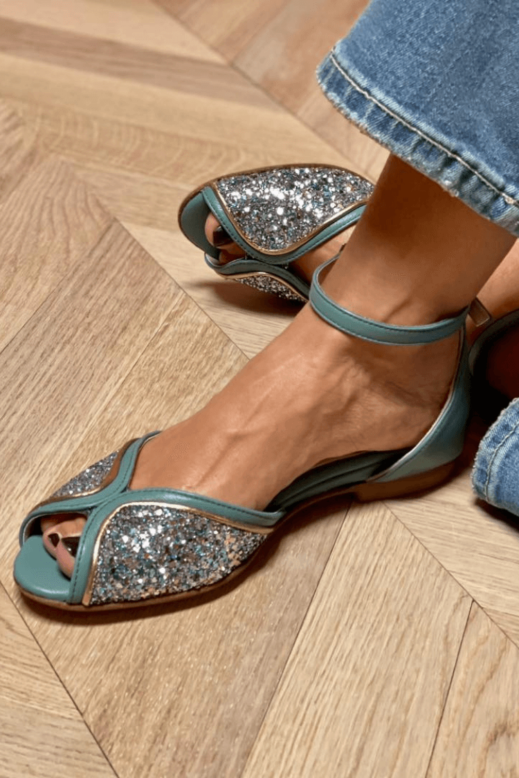 Women's Embellished Synthetic Flat Sandals Corvine