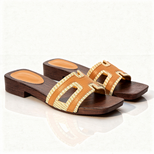 Women's Embroidered Strap Slide Sandals Corvine