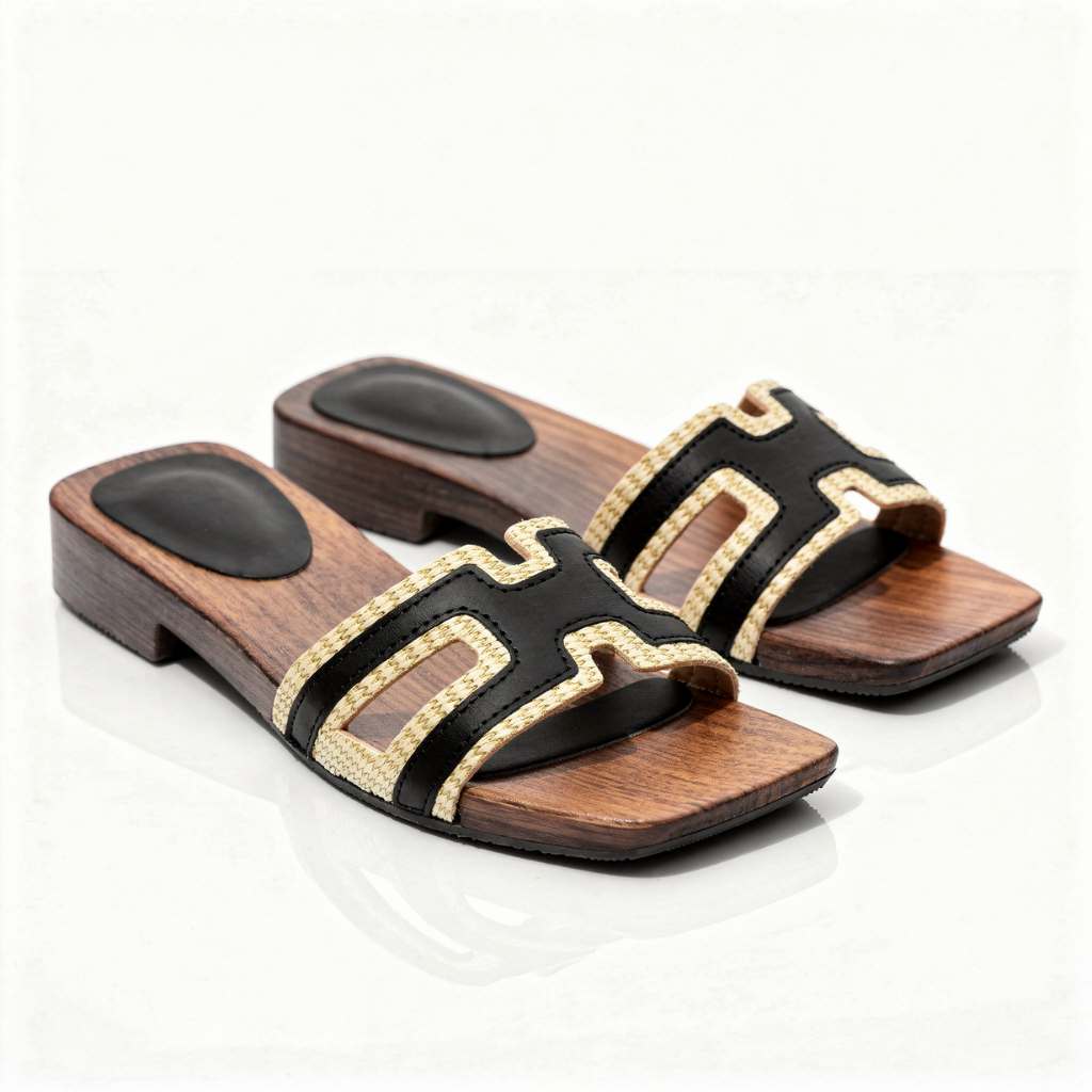 Women's Embroidered Strap Slide Sandals Corvine