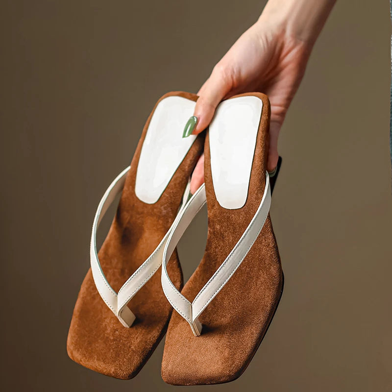 Women's Faux Suede Black Wedge Sandals Corvine