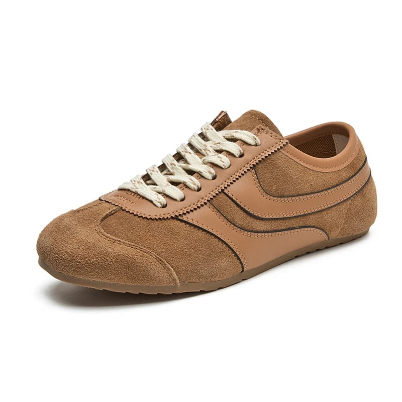 Women's Genuine Calfskin Leather White Trainers Corvine