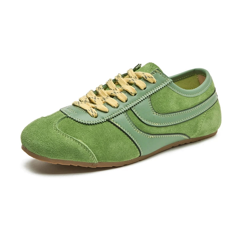 Women's Genuine Calfskin Leather White Trainers Corvine