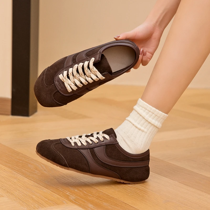 Women's Genuine Calfskin Leather White Trainers Corvine