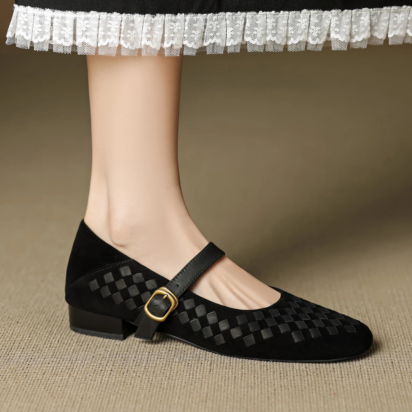 Women's Genuine Leather Mary Janes Corvine
