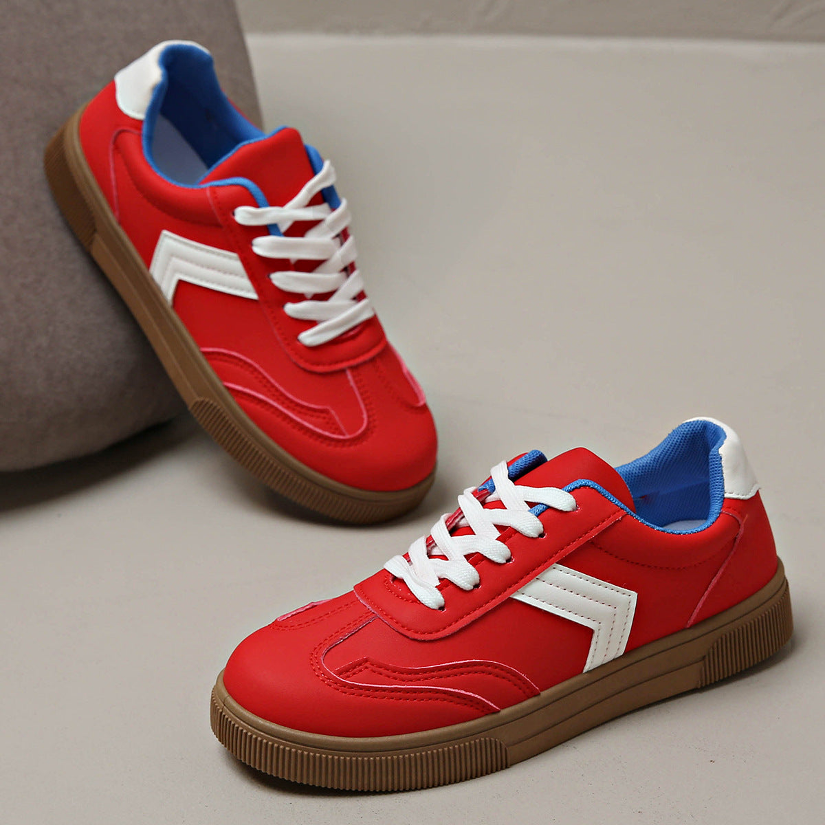 Women's Genuine Leather Retro Trainers Corvine