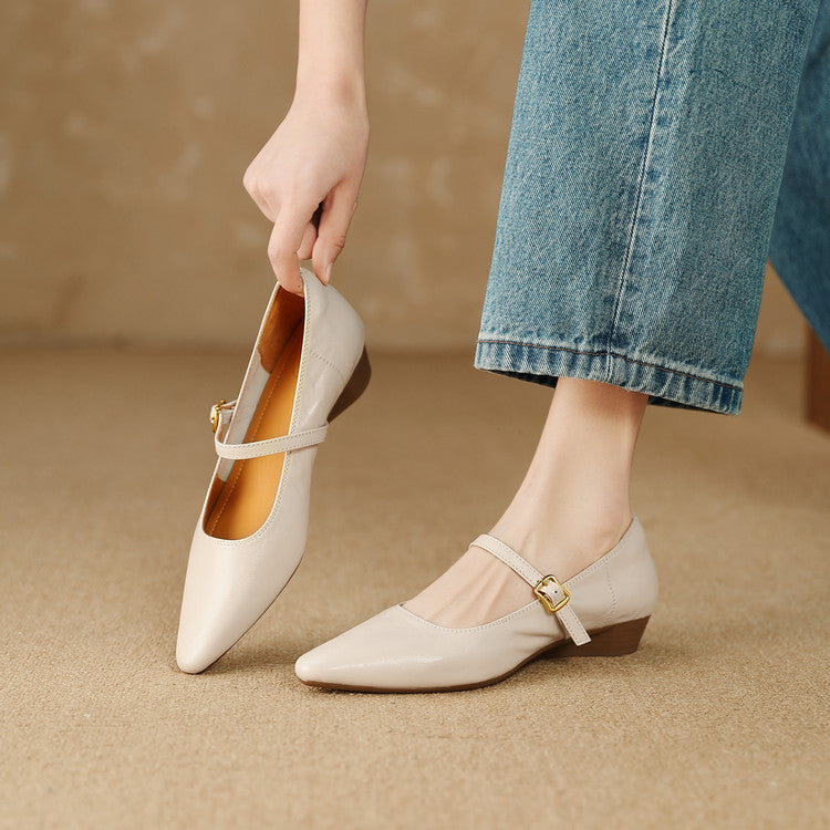 Women's Genuine Leather Wedge Pumps Corvine