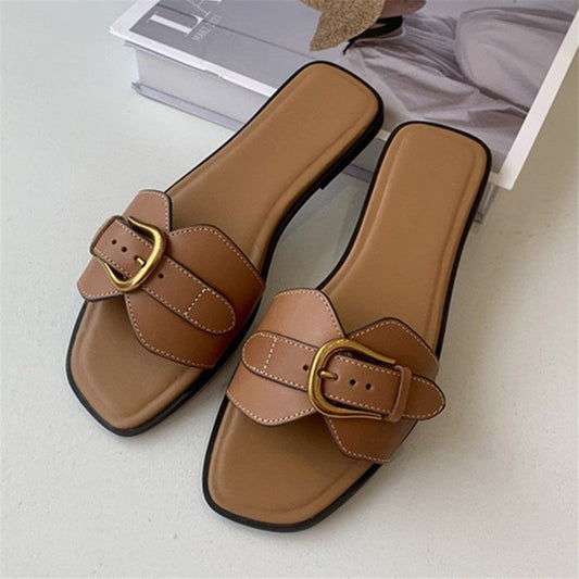 Women's Handcrafted Cushioned Footbed Slides Corvine