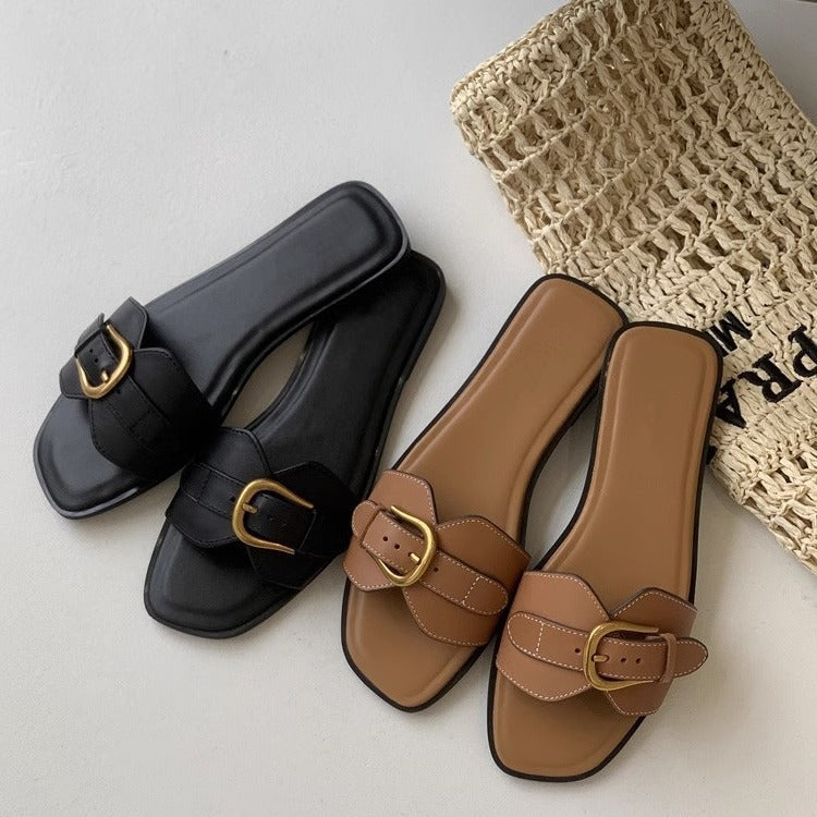 Women's Handcrafted Cushioned Footbed Slides Corvine