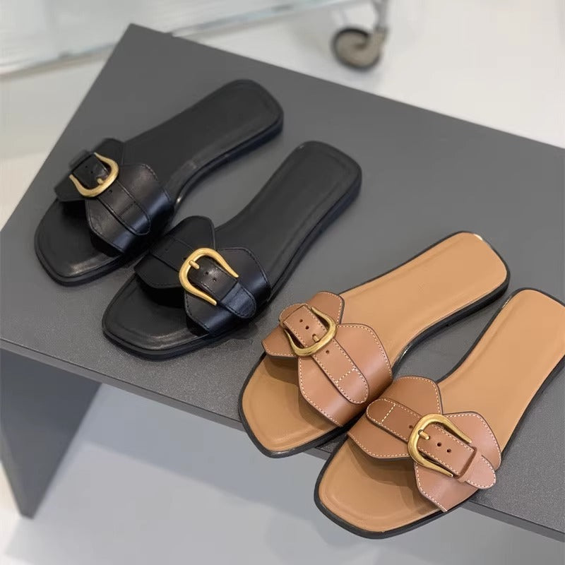 Women's Handcrafted Cushioned Footbed Slides Corvine