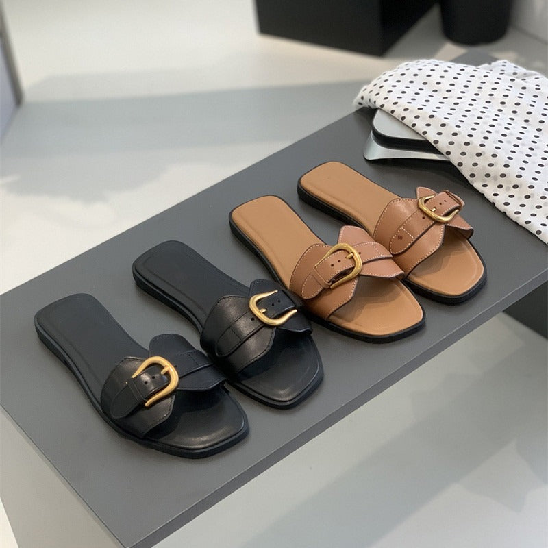 Women's Handcrafted Cushioned Footbed Slides Corvine