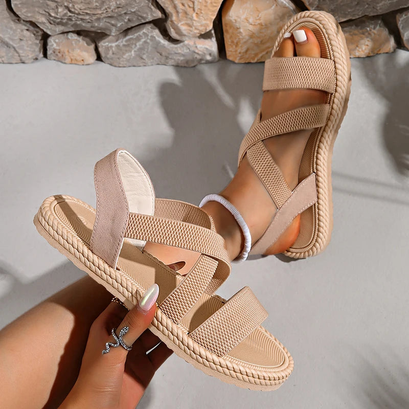 Women's Handwoven Rope-Textured Espadrille Sandals Corvine