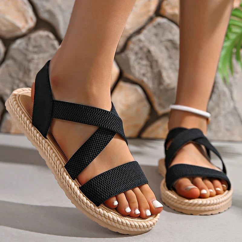 Women's Handwoven Textile Slip-On Sandals Corvine