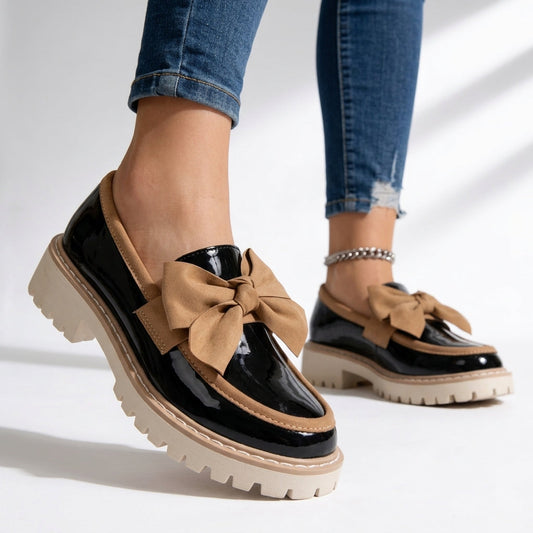 Women's High-Gloss Chunky Loafers Corvine