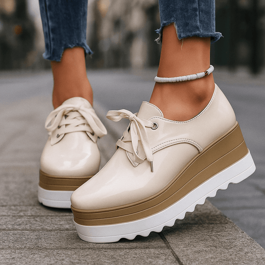 Women's High-Shine Platform Shoes Corvine