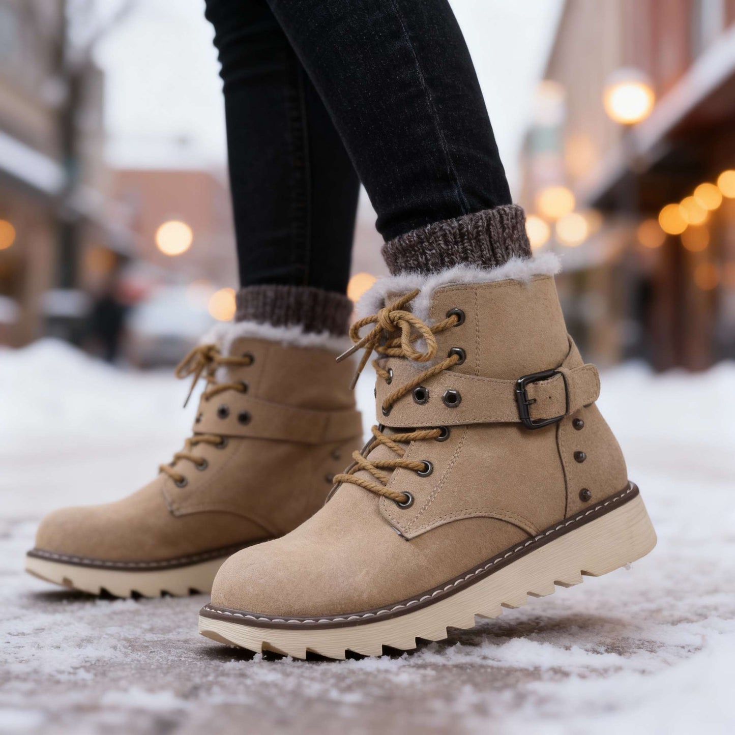 Women's Insulated Platform Winter Boots Corvine