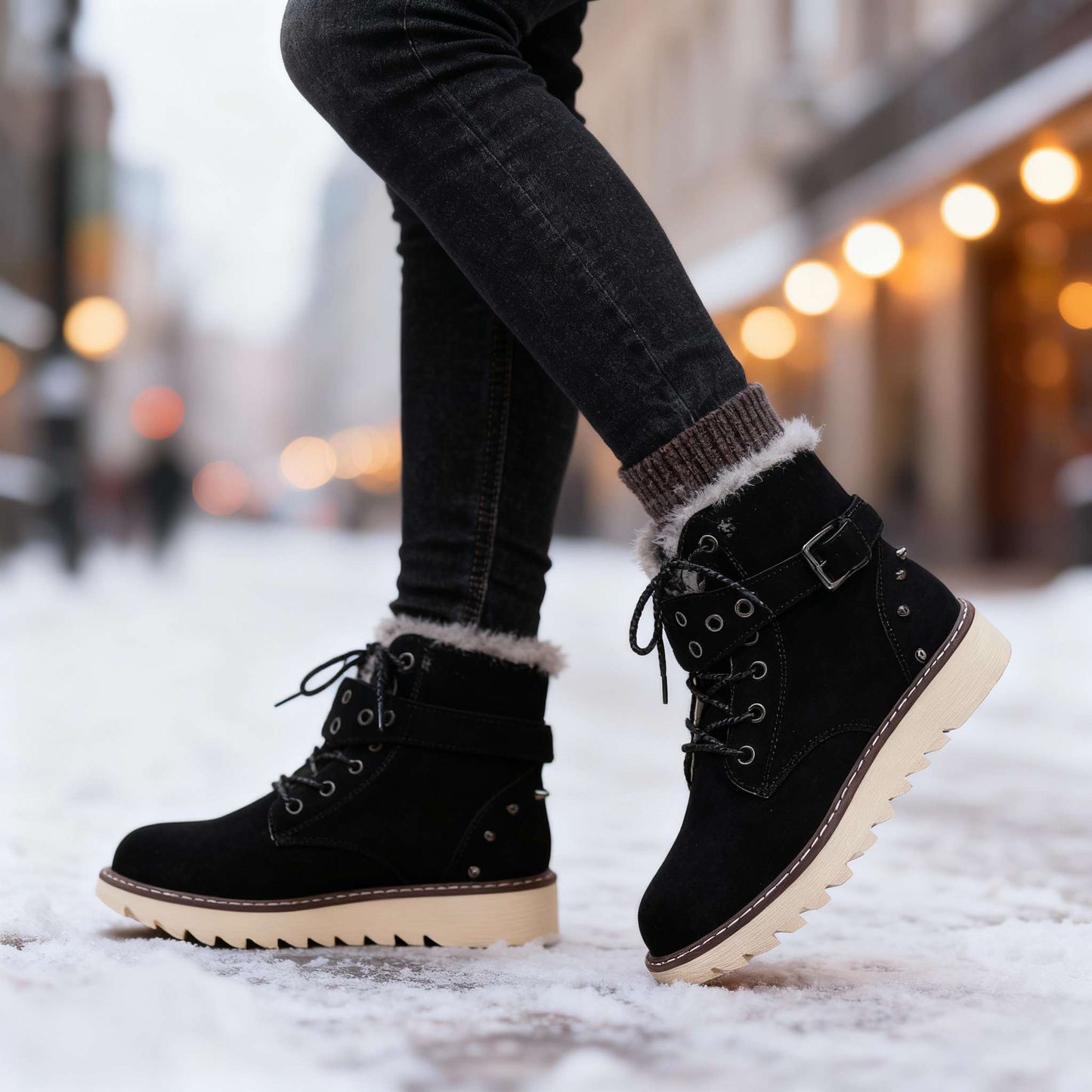 Women's Insulated Platform Winter Boots Corvine
