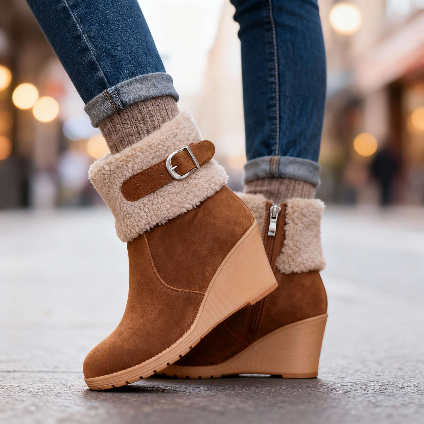 Women's Insulated Wedge Boots Corvine