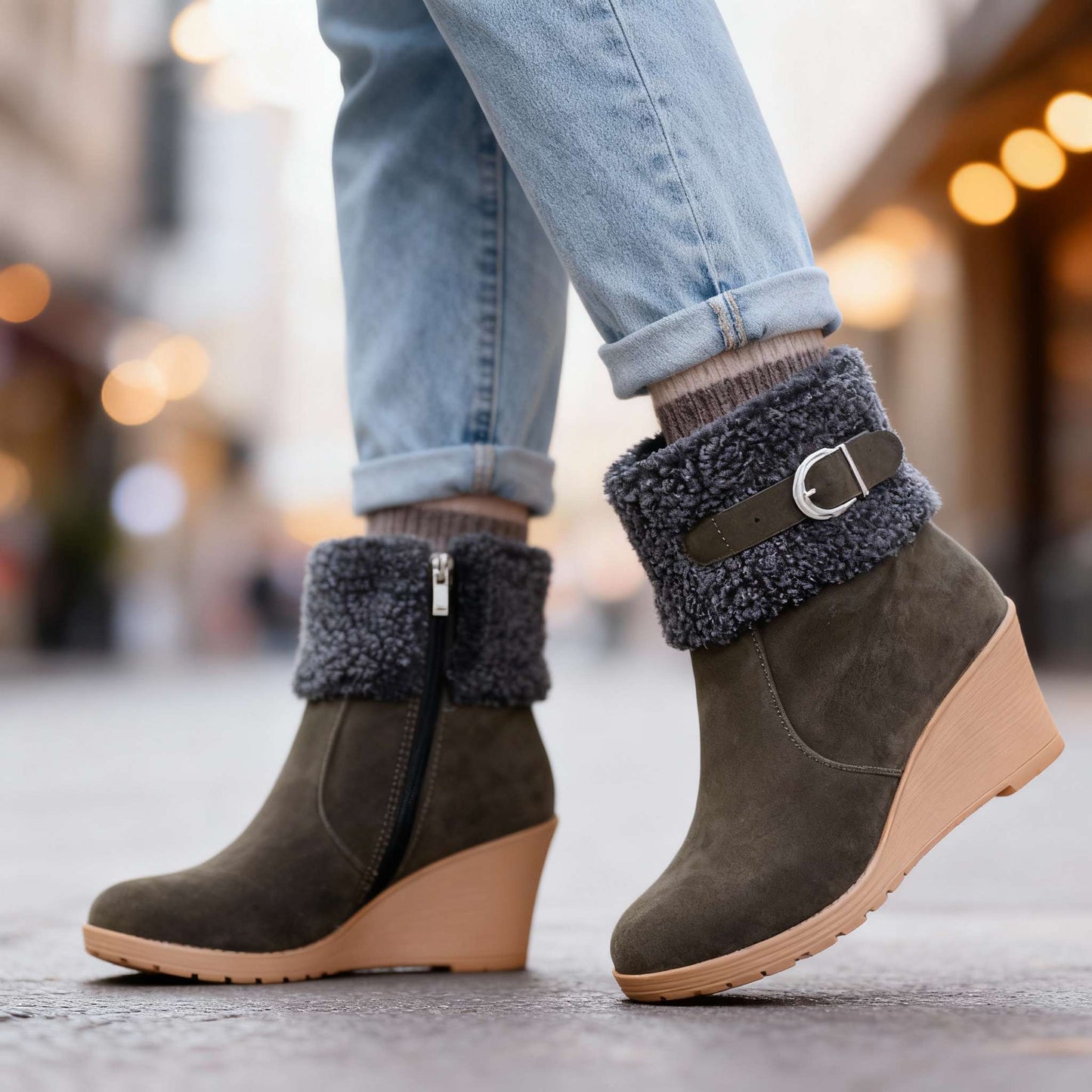 Women's Insulated Wedge Boots Corvine