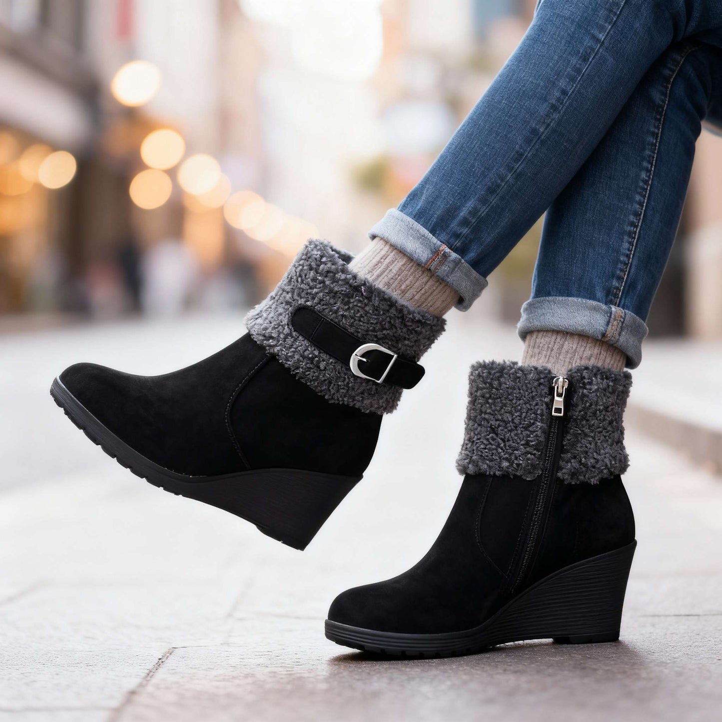Women's Insulated Wedge Boots Corvine