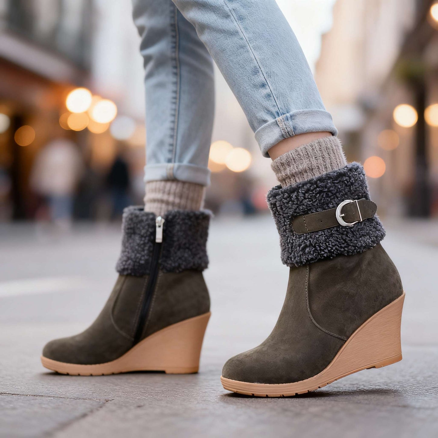Women's Insulated Wedge Boots Corvine