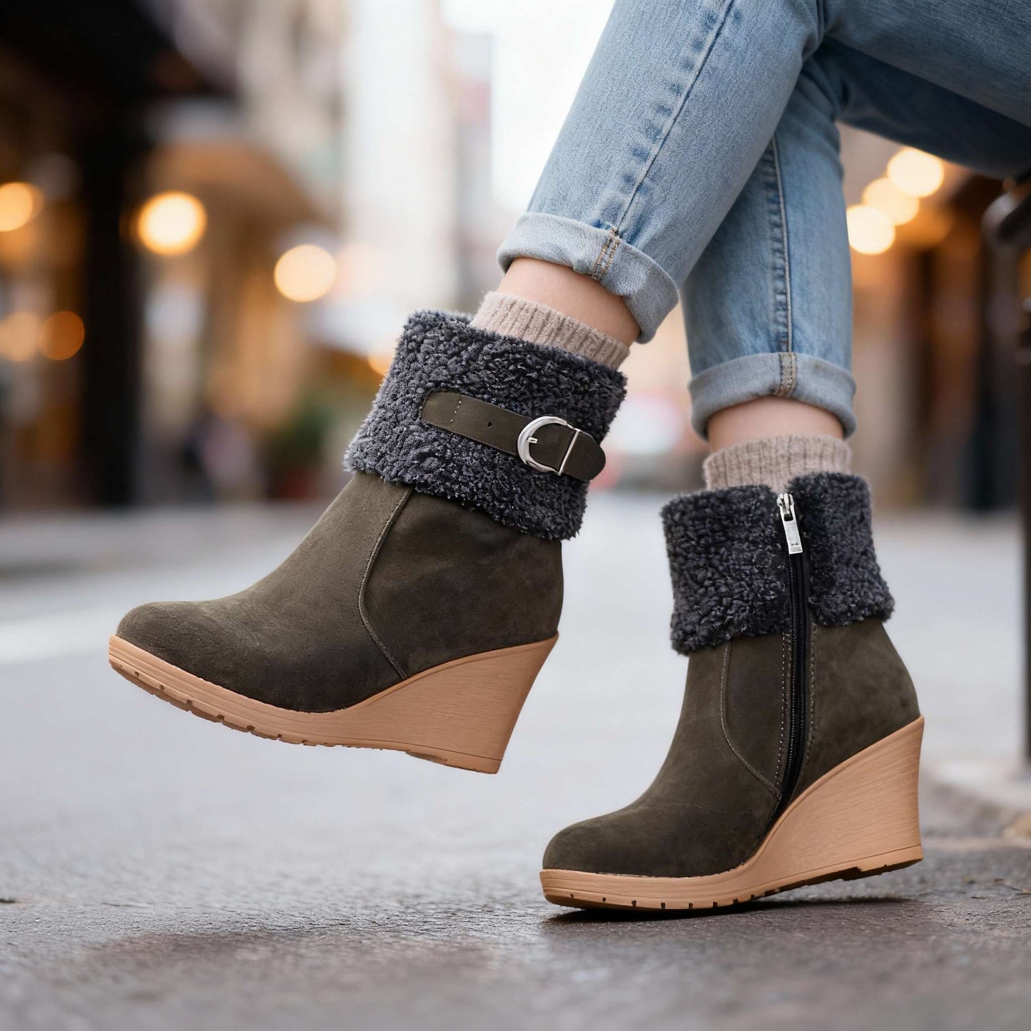 Women's Insulated Wedge Boots Corvine