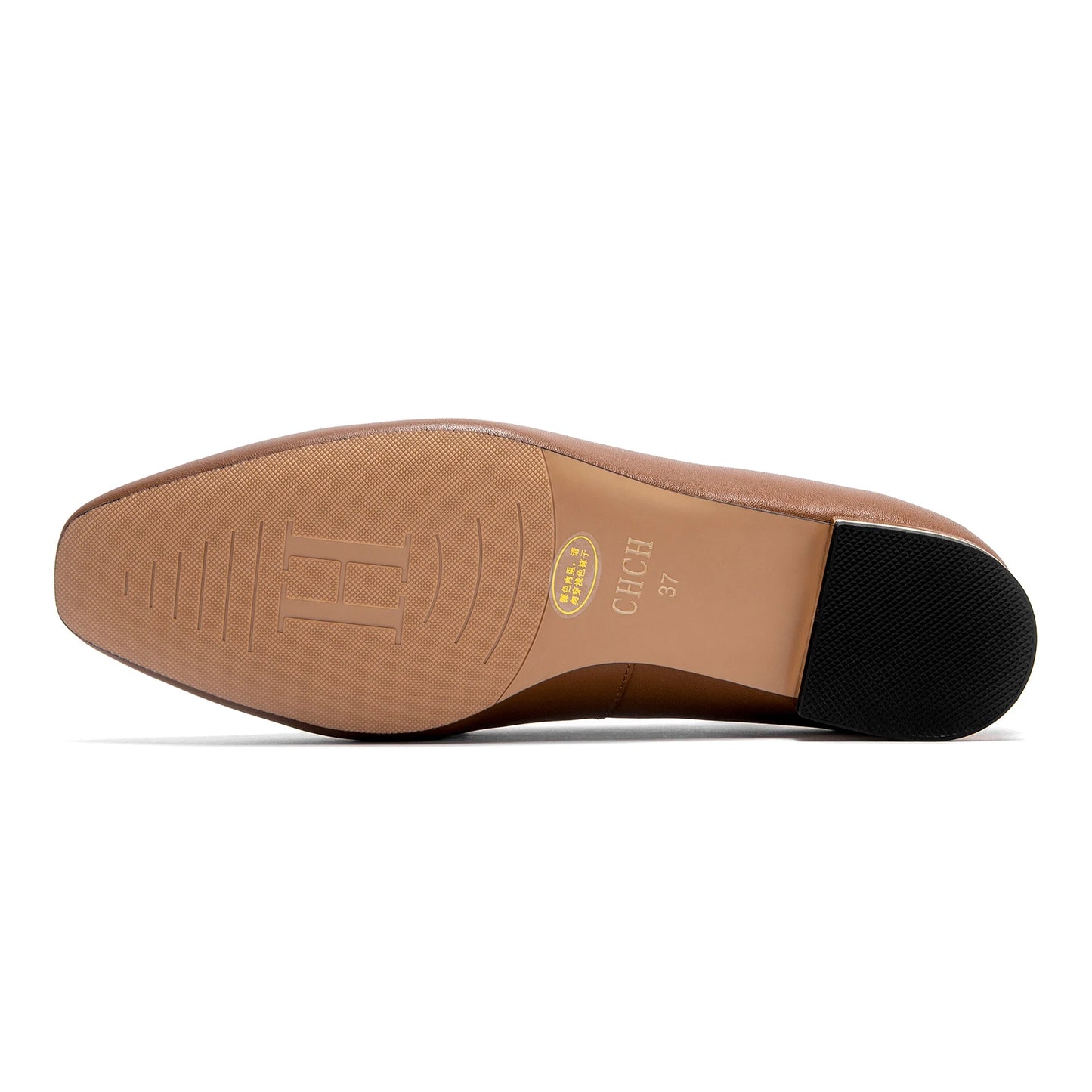 Women's Leather Loafers with Gold Lock Detail Corvine