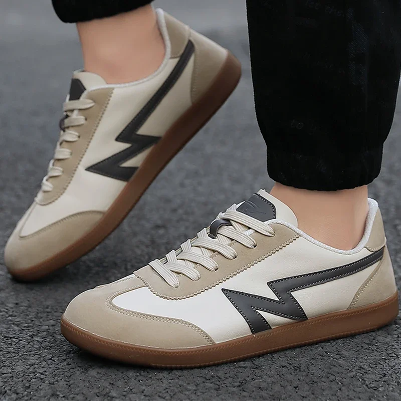 Women's Leather Suede Retro Trainers Corvine