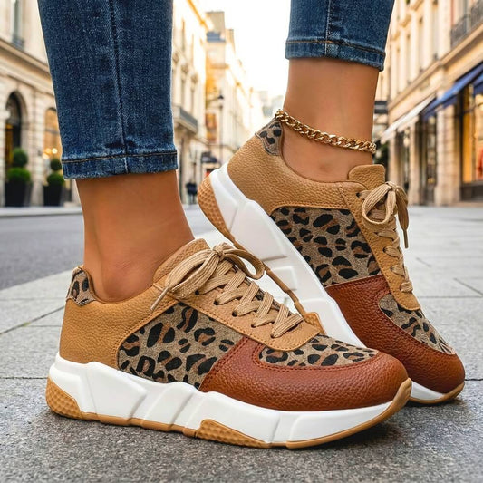 Women's Leopard Print Casual Trainers Corvine