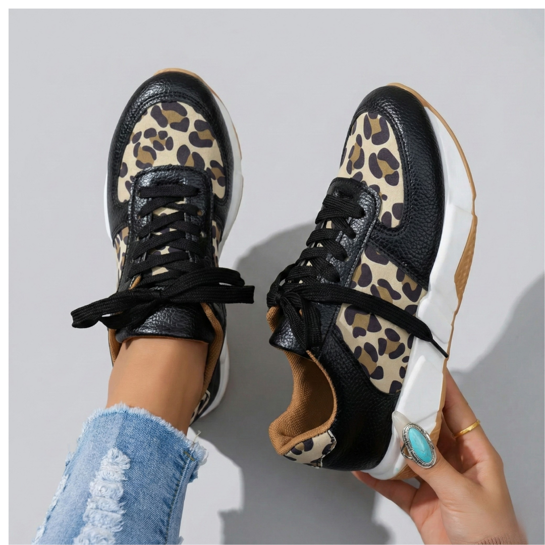 Women's Leopard Print Casual Trainers Corvine