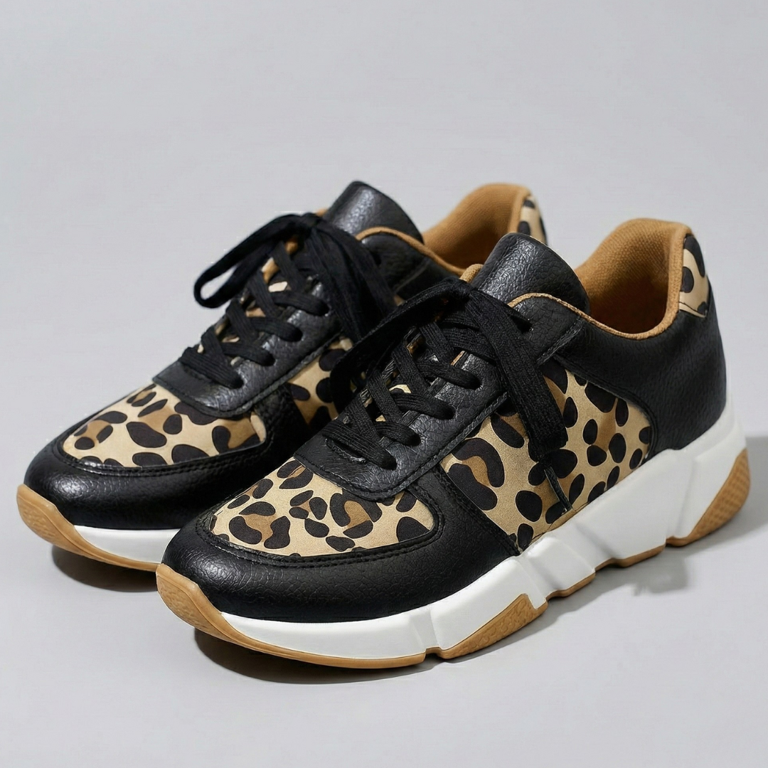 Women's Leopard Print Casual Trainers Corvine