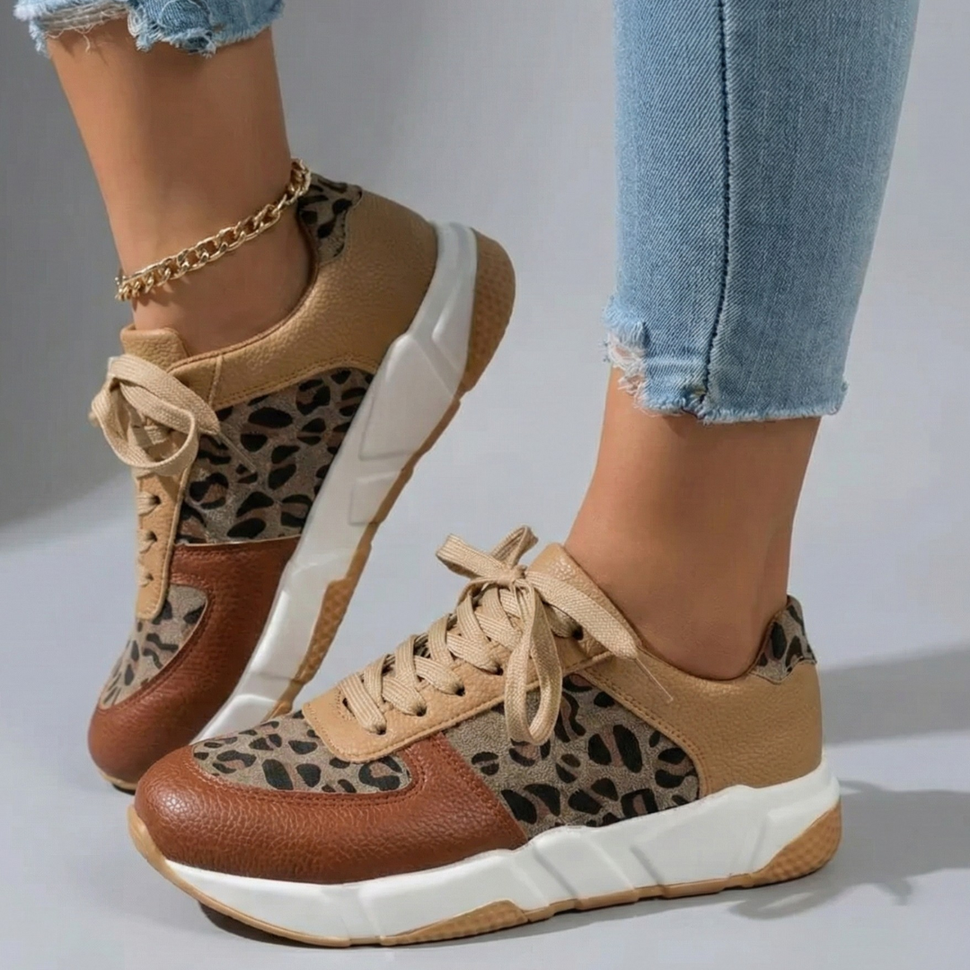 Women's Leopard Print Casual Trainers Corvine