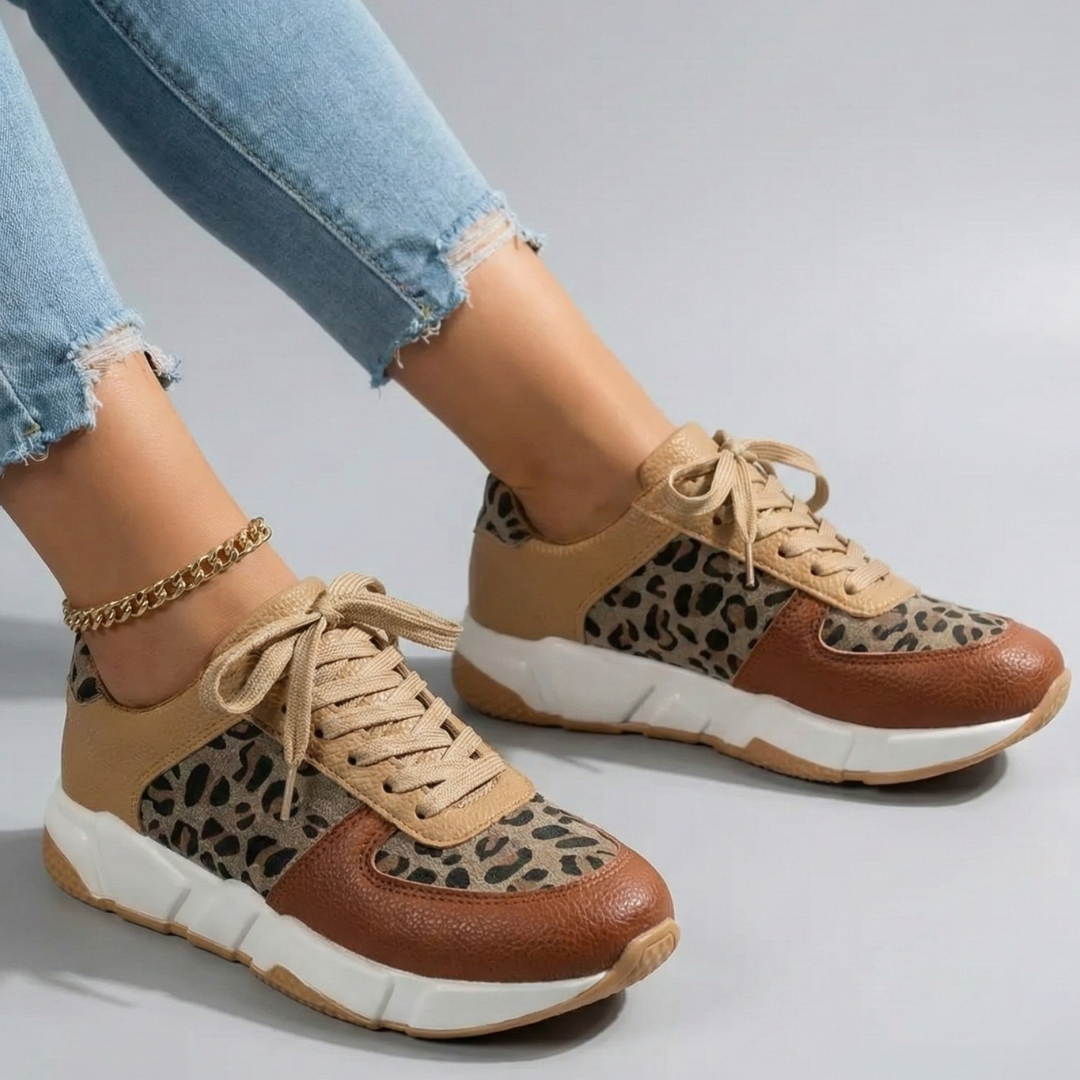 Women's Leopard Print Casual Trainers Corvine