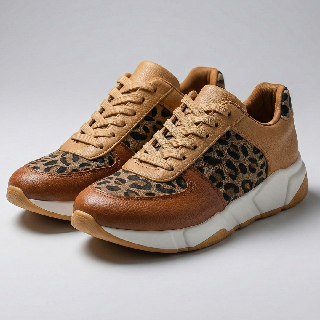 Women's Leopard Print Casual Trainers Corvine