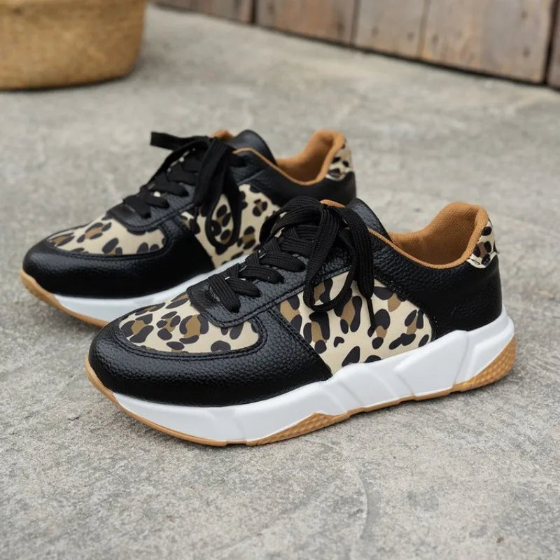 Women's Leopard Print Casual Trainers Corvine