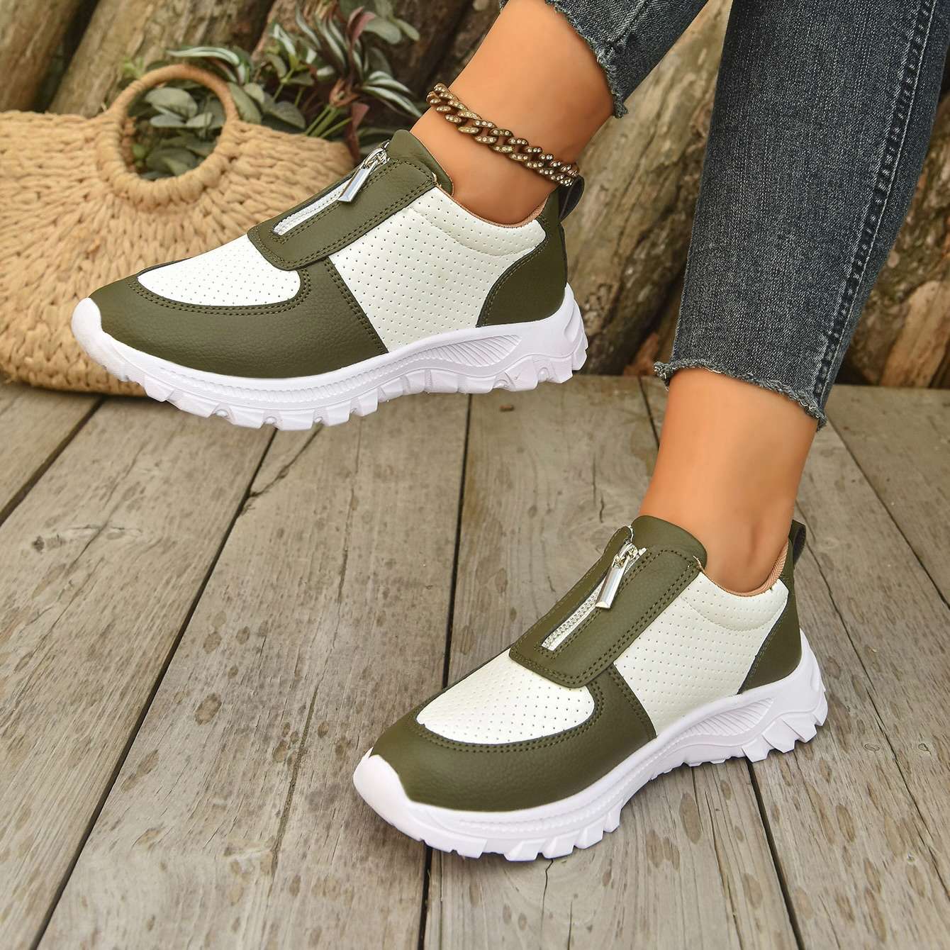 Women's Lightweight Breathable White Trainers Corvine