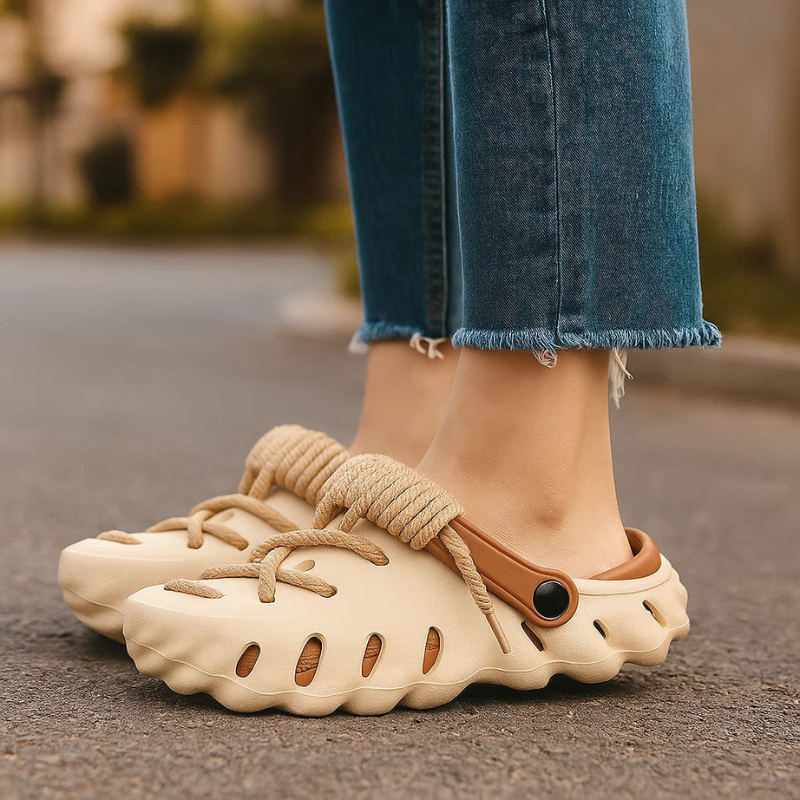 Women's Lightweight Foam Laced Clogs Corvine