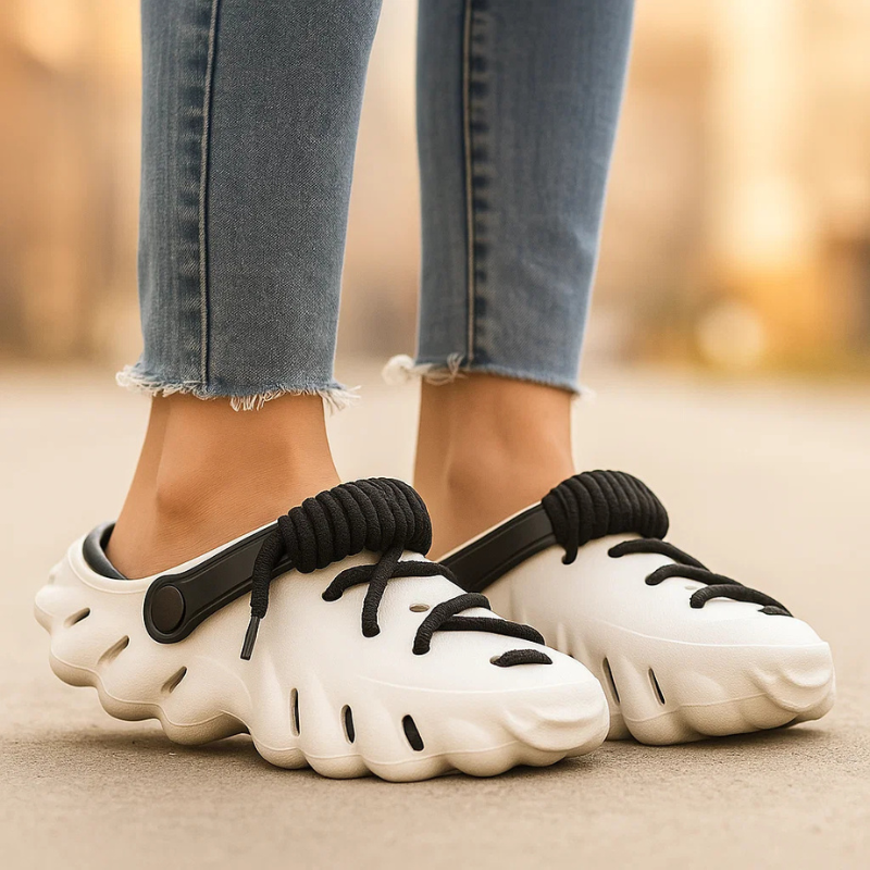 Women's Lightweight Foam Laced Clogs Corvine