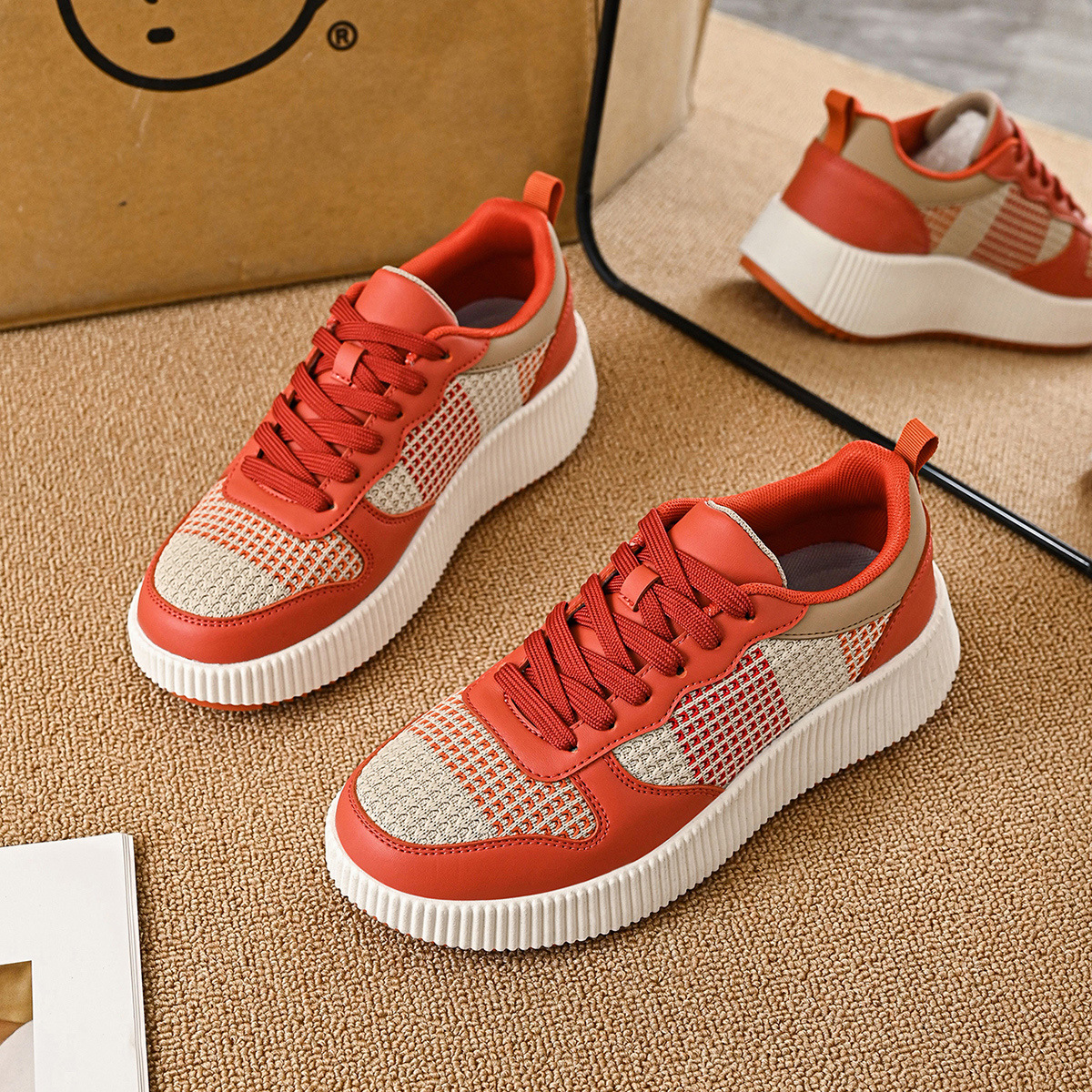Women's Lightweight Knit Chunky Trainers Corvine