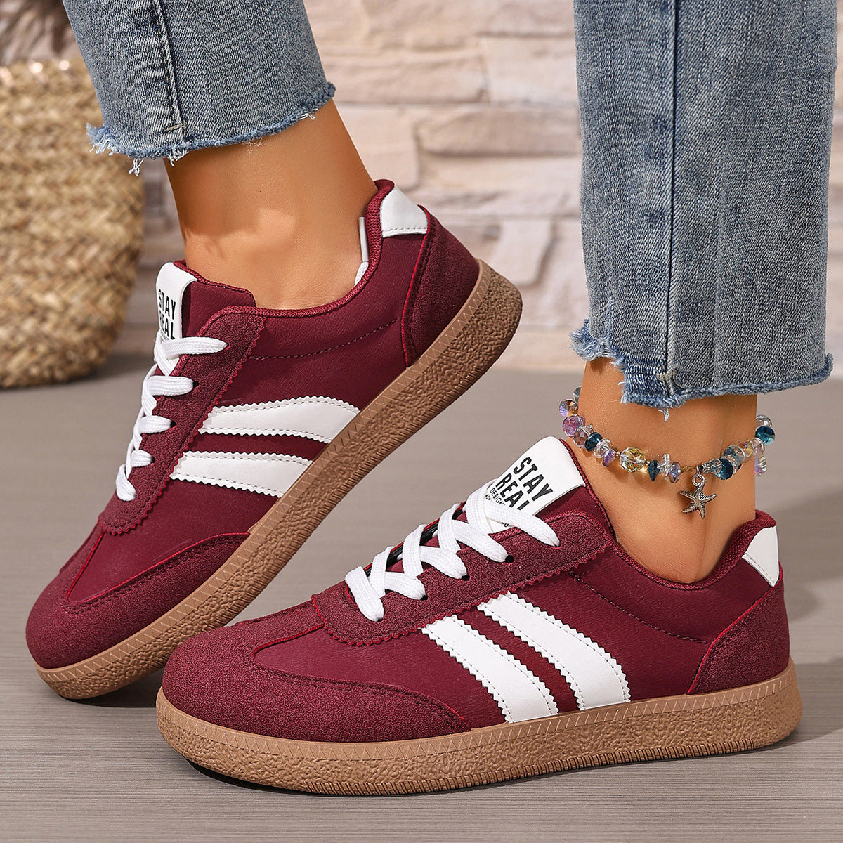 Women's Lightweight Retro Style Trainers Corvine