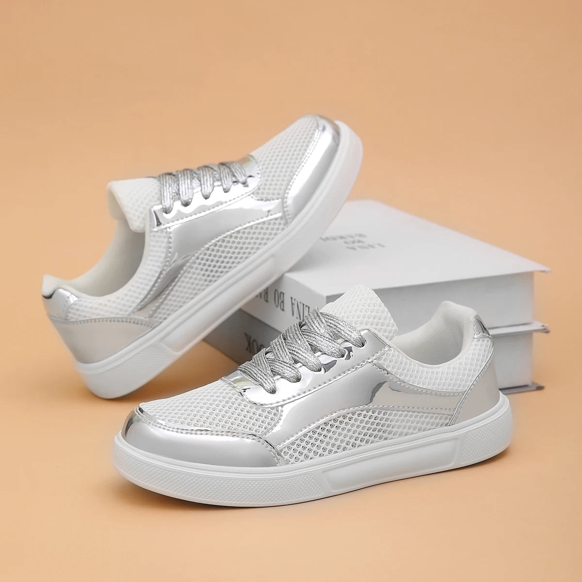 Women's Metallic Breathable Mesh Walking Shoes Corvine