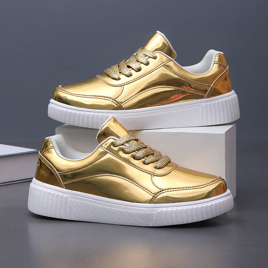 Women's Metallic Casual Trainers Corvine