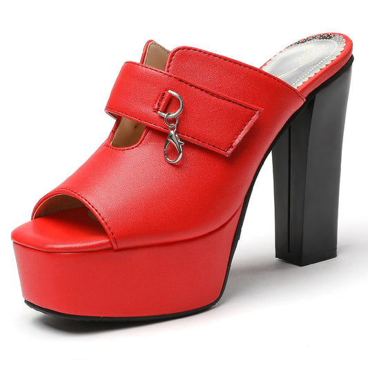 Women's Opulent Synthetic Platform Sandals Corvine