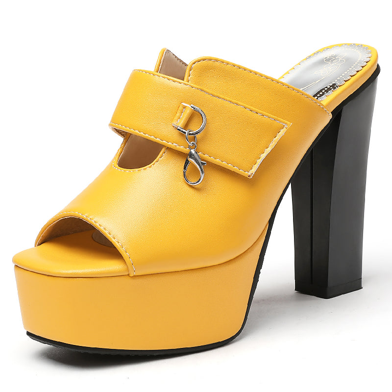 Women's Opulent Synthetic Platform Sandals Corvine